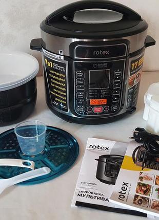Мультиварка скороварка йогуртниця rotex repc 76-b, 5 літрів, 1...