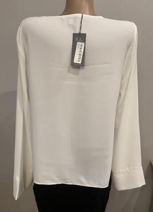 Елегантна білосніжна блузка високої якості3 фото