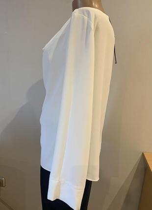 Елегантна білосніжна блузка високої якості4 фото