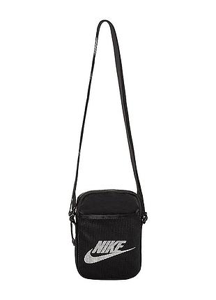 Сумка nike nk heritage s crossbody черный белый one size (7dba5871-010 one size)