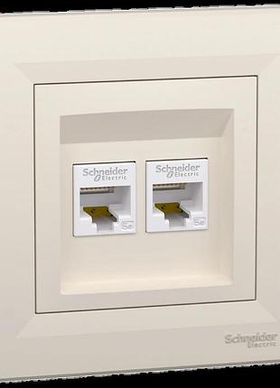 Schneider electric asfora eph4400123 розетка комп'ютерна rj45 ...