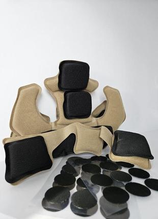 Підвісна система та подушки для бойового шолома fast койот3 фото