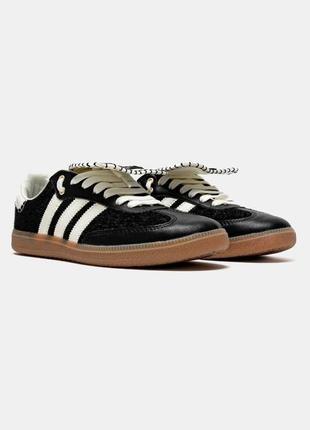 Женские кроссовки samba pony tonal wales bonner core black