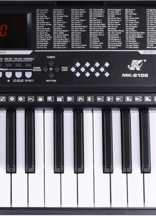 Синтезатор музична клавіатура мк мк-2102 usb mp3 з пюпітром і ...7 фото