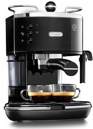 Эспрессо-машина кофемашина delonghi vintage eco311.bk 1100 вт ...