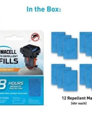 Комплект 12 шт змінних пластинок для приладу thermacell backpa...