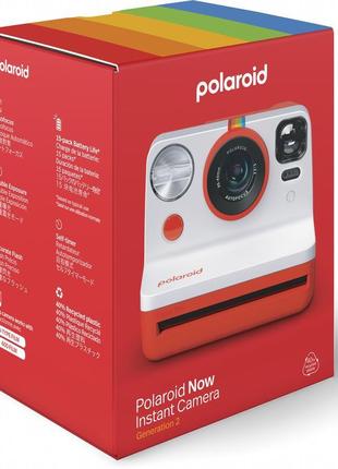 Фотокамера миттєвого друку polaroid now gen 2 red сумісна з пл...7 фото