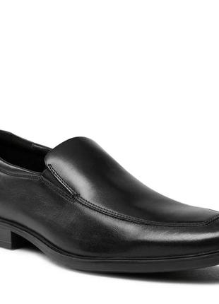 Чорні шкіряні чоловічі туфлі clarks 43 р.1 фото