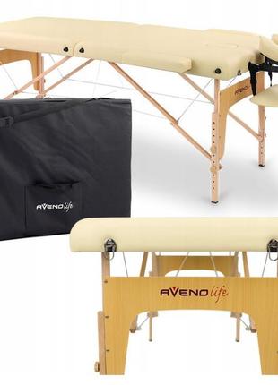 Складаний масажний стіл дерев'яний aveno life sofia із сумкою ...