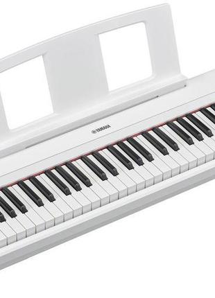 Синтезатор цифрове піаніно yamaha piaggero np-15 з пюпітром white