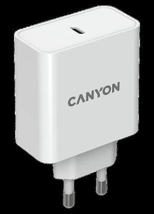 Canyon h-65 white (gan 65w) мережевий зарядний пристрiй