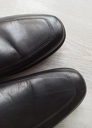 Черные кожаные мужские туфли clarks 43 р.5 фото