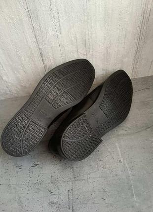 Черные кожаные мужские туфли clarks 43 р.7 фото