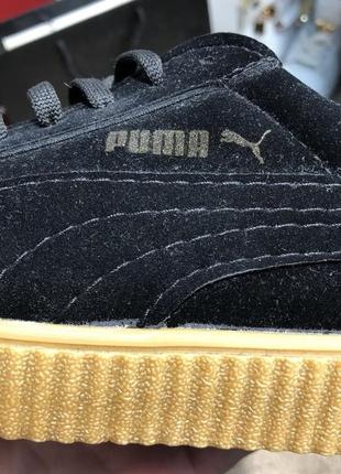 Кроссовки puma creeper by rihanna suede black4 фото