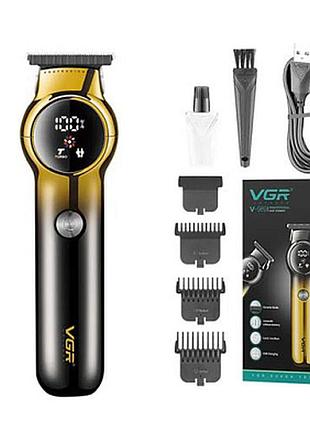 Машинка (тример) для стриження волосся vgr v-989 black, profes...