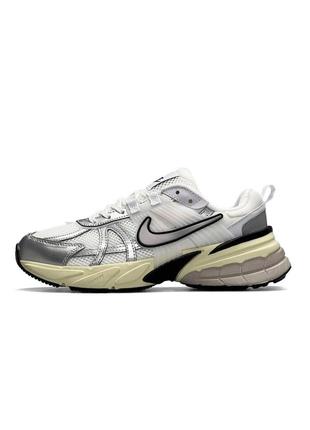 Мужские кроссовки nike runtekk white silver белые спортивные кроссовки из натуральной кожи найк весна лето