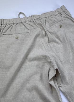 Uniqlo cotton/linen літні брюки бавовна льон6 фото