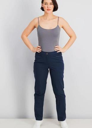 Брюки женские трансформеры штаны/шорты 2в1 - tcm tchibo германия m-l темно-синие7 фото