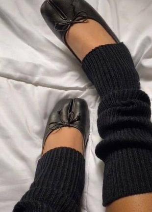 Нетри панчохи носки вязаные белые черные шкарпетки3 фото