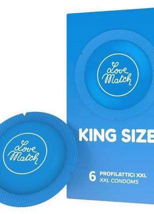 Презервативи love match king szie xxl 6 pcs pack bomba💣