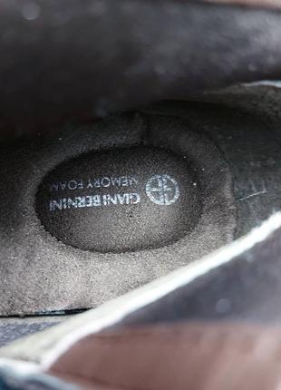 Giani bernini оригінал замшеві черевики на підборах з устілкою з пам'яттю2 фото