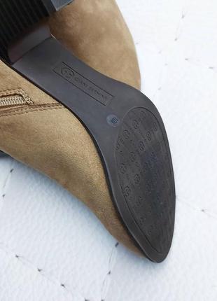 Giani bernini оригинал замшевые ботинки на каблуке с стелькой с памятью5 фото