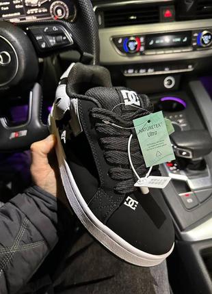 Кроссовки dc sneakers black/white3 фото