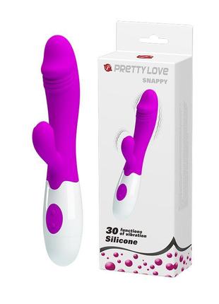 Вібратор з клітеральною стимуляцією pretty love snappy vibrator pink 18 purple ...