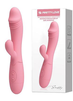 Вібратор — pretty love snappy vibrator pink 18 vibrator flesh бомба💣