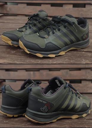 Adidas kanadia 7 tr gtx gore-tex мужские трекинговые кроссовки водонепроницаемые хаки khaki green3 фото