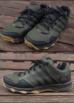 Adidas kanadia 7 trfilex gore-tex чоловічі трекінгові кросівки водонепроникні хакі khaki green