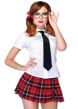 Костюм школярки leg avenue private school sweetie, 4 предмети,...