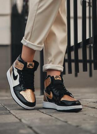 Nike air jordan 1 высокие кроссовки6 фото