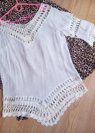 Красивая удлиненная блуза туника3 фото