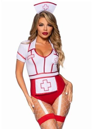 Сексуальний костюм медсестри leg avenue, m, 2 предмети bomba💣