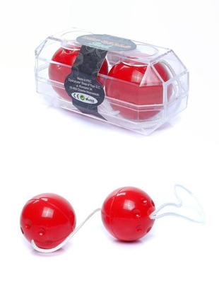 Вагінальні кульки - duo-balls red бомба💣