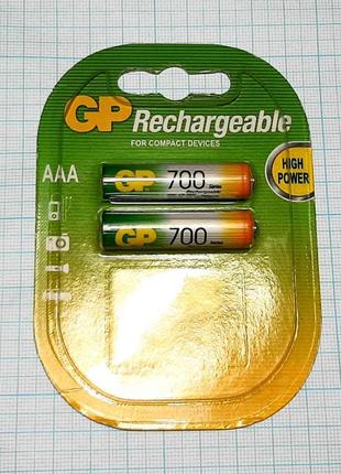 Акумулятор gp микропальчиковый 700 мач r03 ааа (nimh) ціна за ...