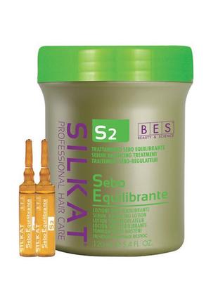 Лосьйон для жирного волосся s2 silkat protein bes (італія) 12*...