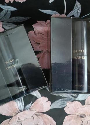 Chanel bleu de chanel parfum twist and spray set парфюм мужской