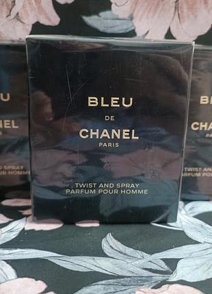 Chanel bleu de chanel parfum twist and spray set парфюм мужской