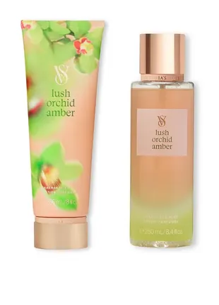 Набір парфумований спрей міст та лосьйон victoria's secret vivid blooms lush orchid amber