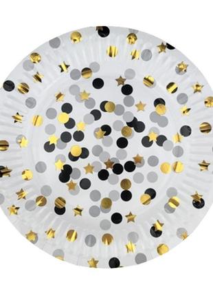 Одноразові тарілки "confetti", 10 шт., польща, ø - 23 см