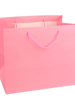Подарунковий пакет "pink", 31*37*26 см., ламінований картон