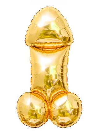 Повітряна куля "penis", 100х49 см., колір - золото