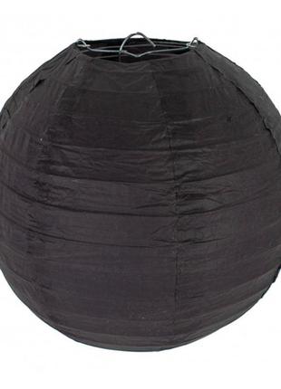 Підвісний китайський ліхтарик, колір чорний, d-25 см