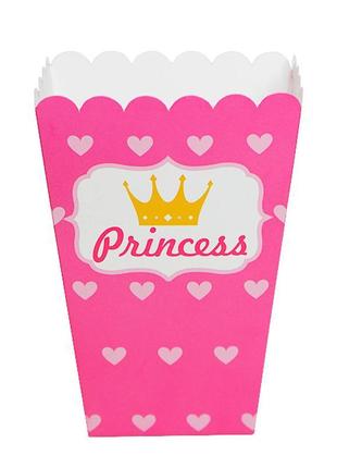 Коробочки для солодкого і попкорну "princess", (5 шт.), висота...