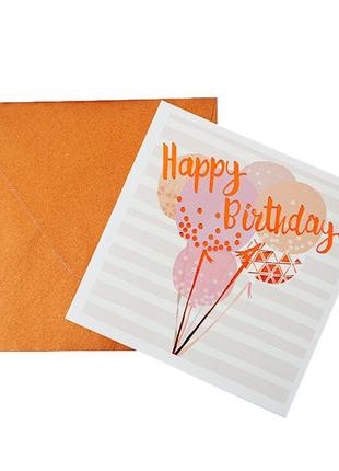 Листівка c конвертом "happy birthday", польща