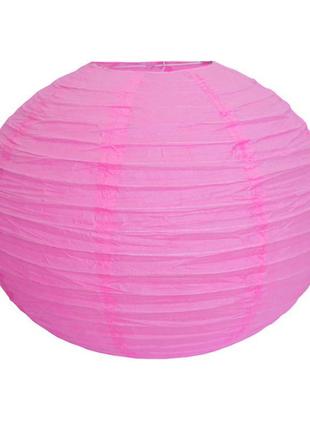 Підвісний китайський ліхтарик, колір рожевий, d-20 см
