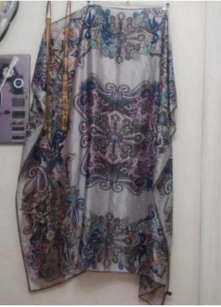 Просто огромный,шикарный,шёлковый платок etro1 фото