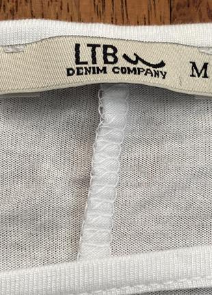 Новая белая футболка лонгслив 59b denim company m турция2 фото